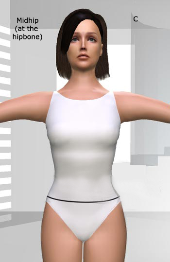 midhip size midhip size