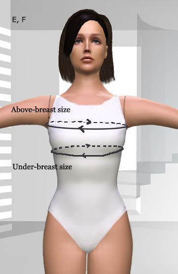 under above breast under above breast